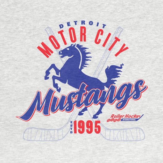 Detroit Motor City Mustangs by MindsparkCreative